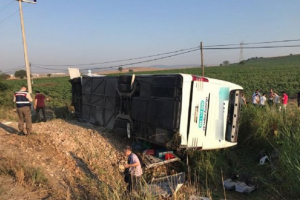 Türkiyədə avtobus qəzası - 47 nəfər yaralanıb
