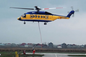 Bakıda film kimi olay: Sərnişin helikopterlə xilas edildi