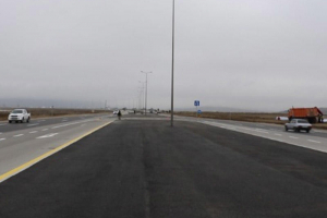Bakı-Qazax magistralında yol nişanları 