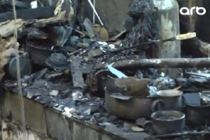Şirvanda əlilin evi yandı - VİDEO