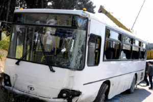 Bakıda avtobus qəza törətdi - Piyada öldü