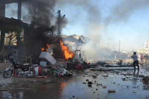 Rusiya bayram günü Suriyanı bombaladı: 34 ölü