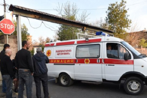  Yaralı ermənilər hospitala daşınır - VİDEO
