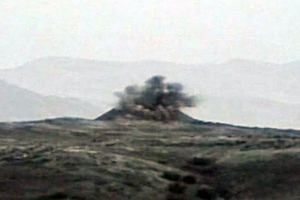 Ermənistanın iki hərbi obyekti dağıdıldı - VİDEO