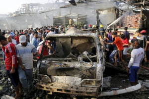 Bağdadda bazarda partlayış - 18 nəfər ölüb