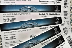 “Qarabağ”- “Atletiko” oyununa 20 min bilet satılıb