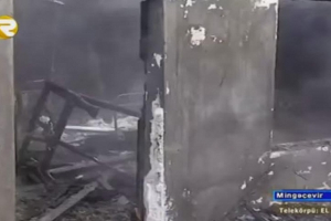 35 yaşlı kişi diri-diri yandı - Mingəçevirdə (VİDEO)